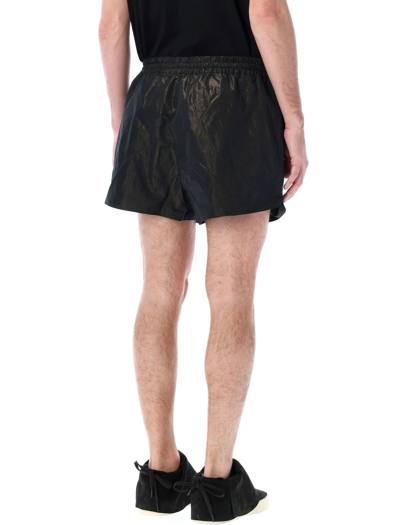 Shop Fear Of God Crinkle Nylon Running Short In Black