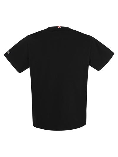 Shop Mc2 Saint Barth Cotton T-shirt With Not Today Print In Black