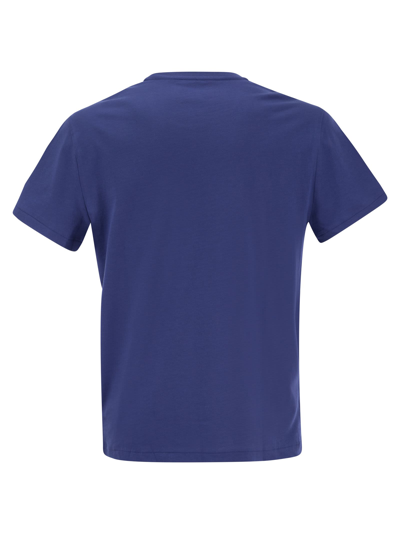 Shop Polo Ralph Lauren Slim-fit Jersey T-shirt In Royal Blue