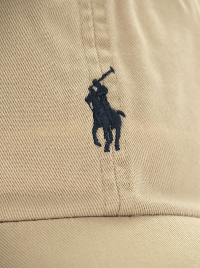 Shop Polo Ralph Lauren Cotton Pique Cap In Beige