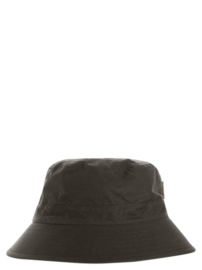 Shop Barbour Sporthut Wax - Hat In Olive Green