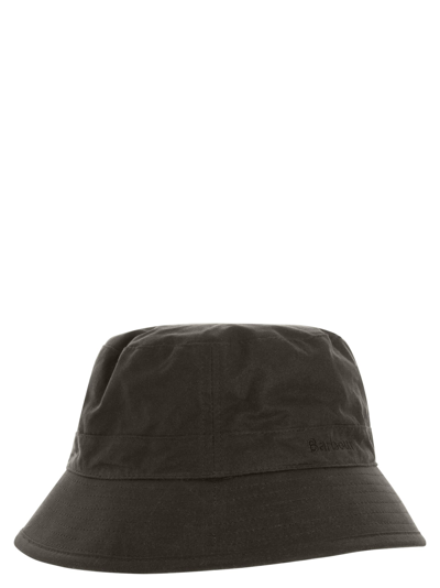Shop Barbour Sporthut Wax - Hat In Olive Green