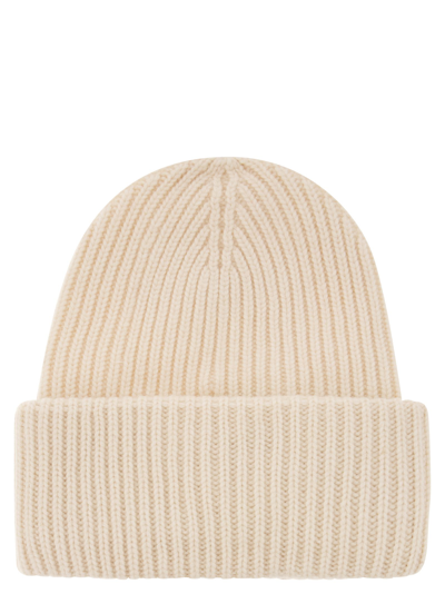 Shop Mc2 Saint Barth Berry - Mixed Wool And Cashmere Cap In White