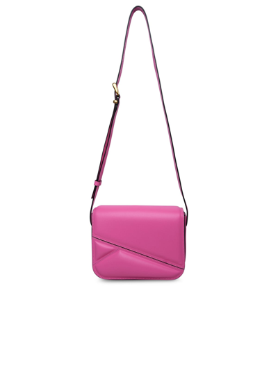 Shop Wandler Medium Oscar Trunk Bag In Pink Calf Leather In Fucsia