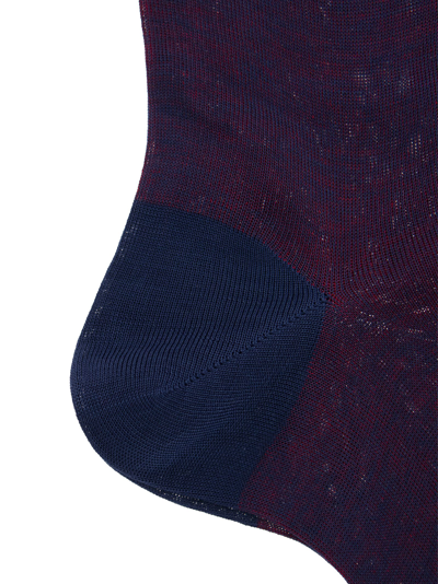 Shop Gallo Long Cotton Socks In Blue