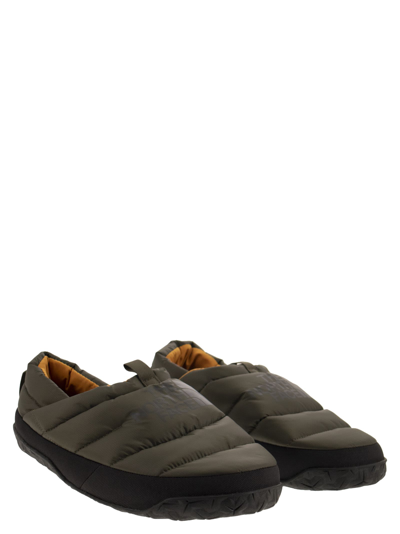 Shop The North Face Nuptse - Winter Slippers In Military Green