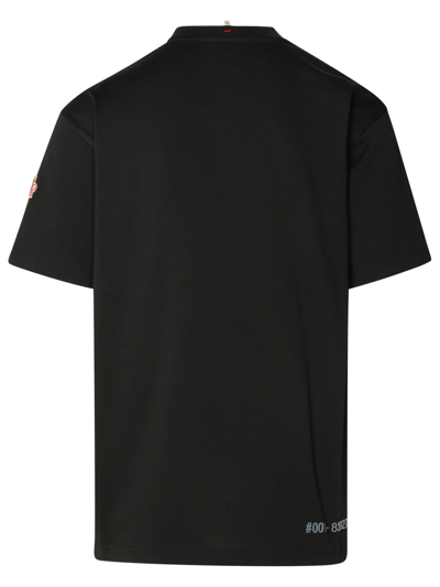 Shop Moncler Black Cotton T-shirt