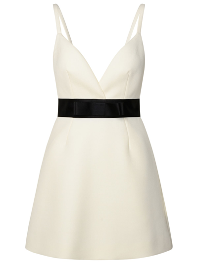 Shop Dolce & Gabbana White Virgin Wool Blend Dress