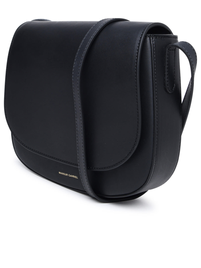 Shop Mansur Gavriel Classic Mini Bag In Black Vegetable Tanned Leather