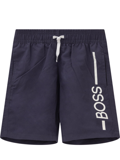 Shop Hugo Boss Swim Shorts In Marine