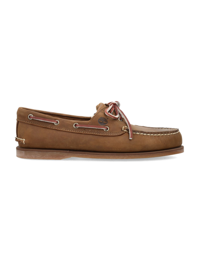 Shop Timberland Classic Boat Loafer In Mid Brown