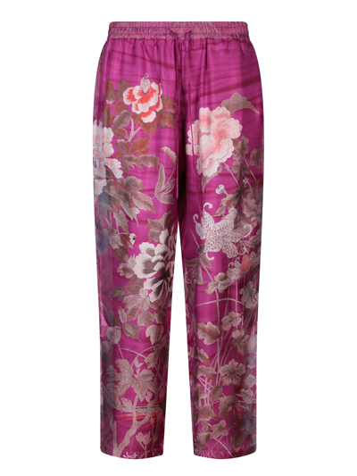 Shop Pierre-louis Mascia Aloe Fuxia Trousers In Pink