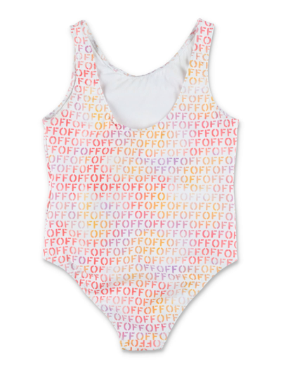 Shop Off-white Off Stamp Swimsuit In White