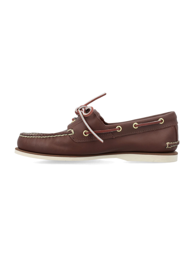 Shop Timberland Classic Boat Loafer In Mid Brown