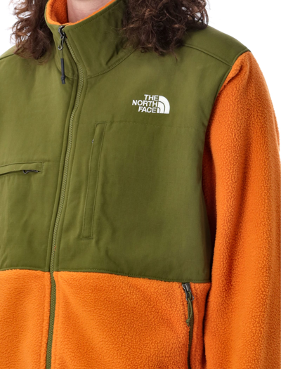 Shop The North Face Ripstop Denali Jacket In Orange/olive