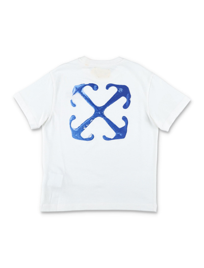 Shop Off-white Paint Graphic T-shirt In White