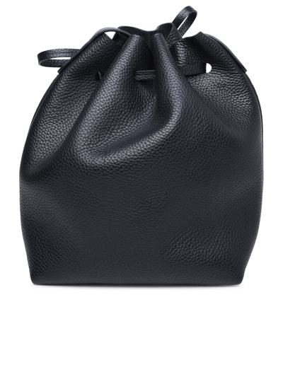 Shop Mansur Gavriel Mini Bucket Bag In Black Leather