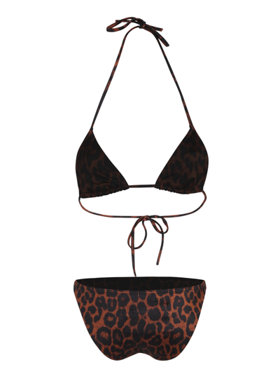 Shop Tom Ford Leopard Motif Bikini In Multi