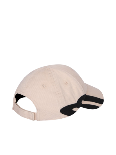 Shop Balenciaga 3b White/black Baseball Cap