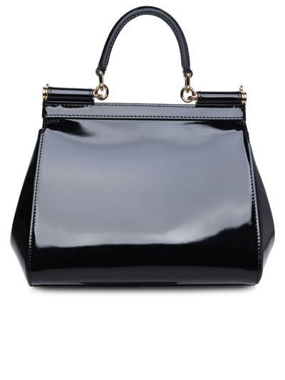 Shop Dolce & Gabbana Medium Sicily Bag In Black Calf Leather