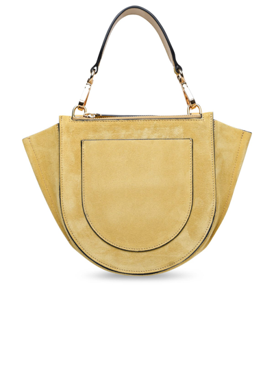Shop Wandler Mini Hortensia Sand Calf Leather Bag In Beige