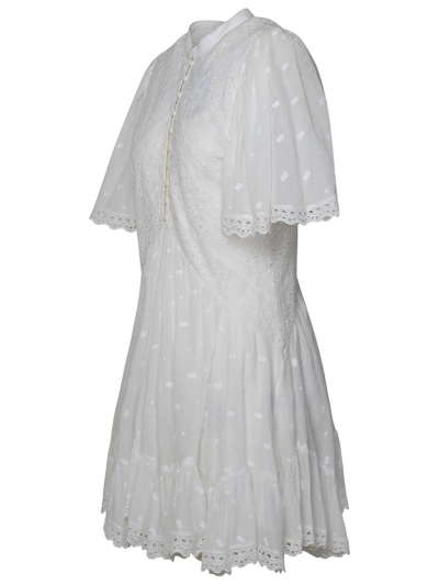 Shop Marant Etoile Slayae White Cotton Dress