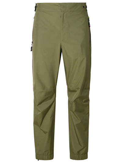Shop Moncler Green Polyester Pants