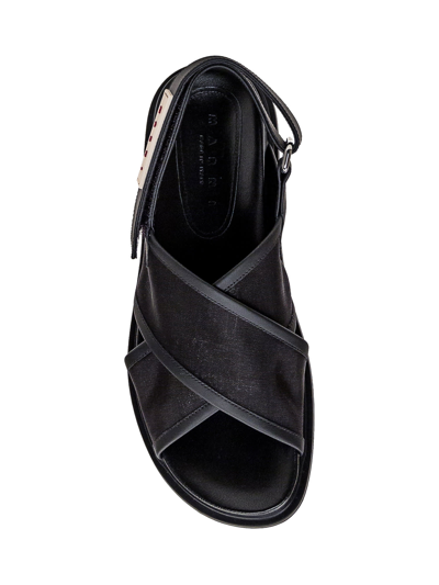 Shop Marni Fussbett Sandal In Black