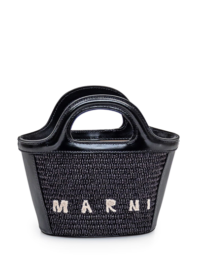 Shop Marni Micro Tropicalia Bag In Black