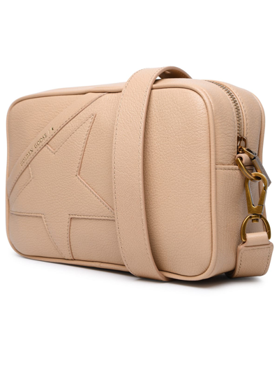 Shop Golden Goose Star Camel Leather Bag In Beige