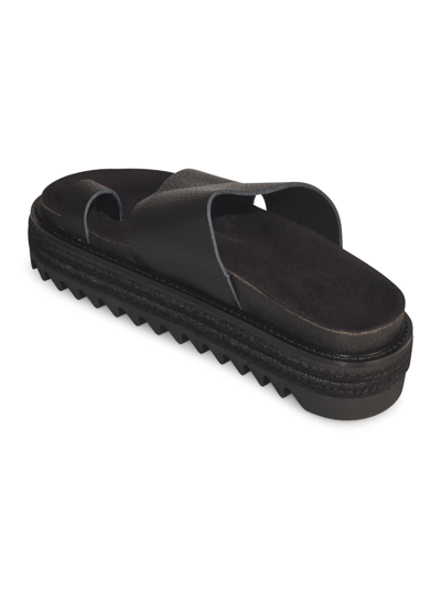 Shop Yohji Yamamoto Pointed Woven Sole Sandals In Black