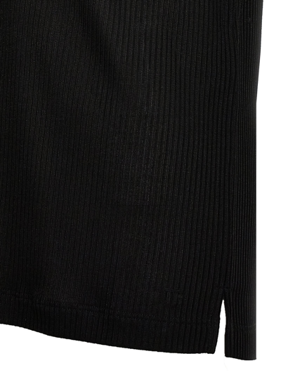 Shop Tom Ford Ribbed Polo Shirt In Black