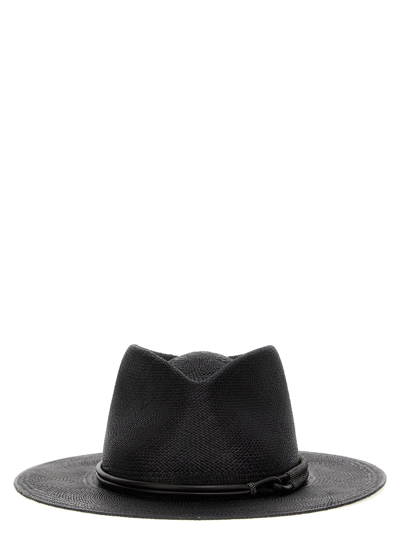 Shop Brunello Cucinelli Panama Hat In Black