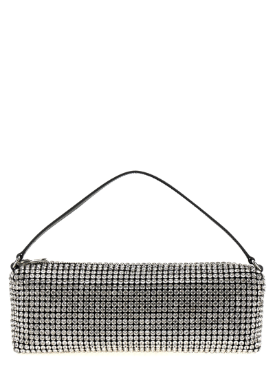 Alexander Wang Rectangular Heiress Handbag In Silver