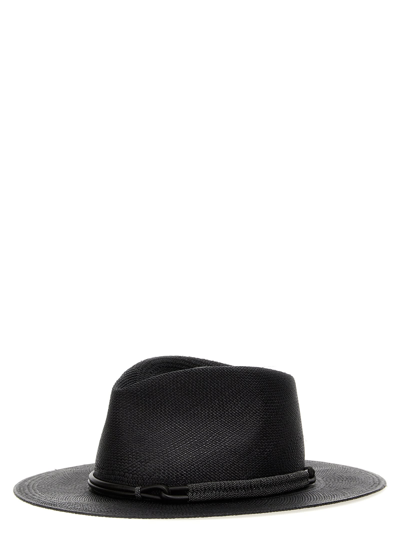 Shop Brunello Cucinelli Panama Hat In Black