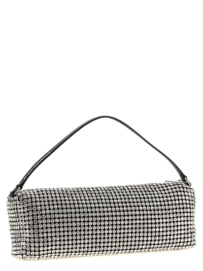 Alexander Wang Rectangular Heiress Handbag In Silver