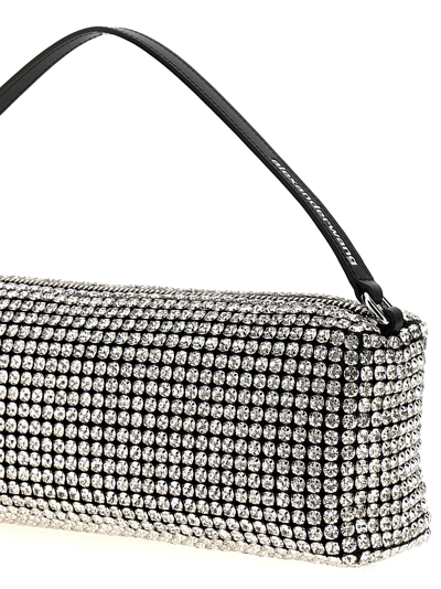 Alexander Wang Rectangular Heiress Handbag In Silver