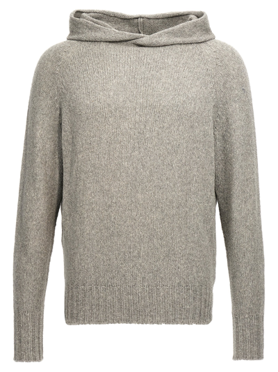 Shop Ma'ry'ya Hooded Sweater In Gray