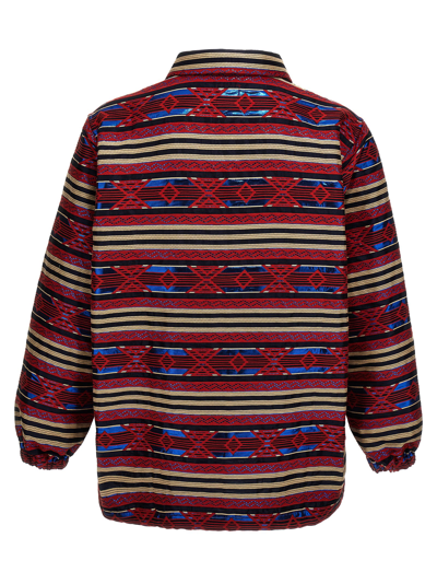 Needles Jacket Striped Pattern Side Pockets In Multicolor