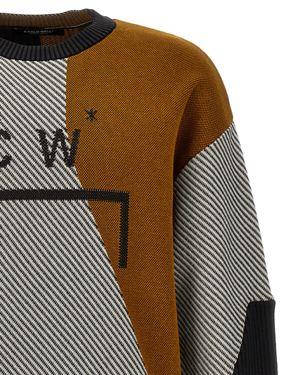 Shop A-cold-wall* Geometric Sweater In Multicolor