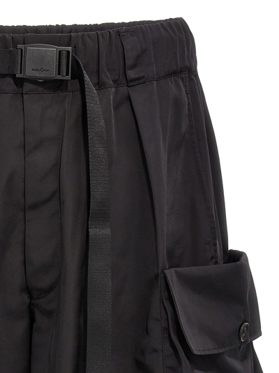 Shop Y-3 Nyl Twill Bermuda Shorts In Black