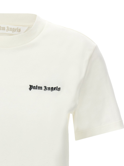 Shop Palm Angels Classic Logo T-shirt In White/black