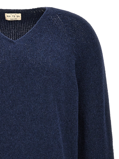 Shop Ma'ry'ya V-neck Sweater In Blue