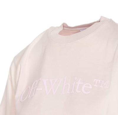 Shop Off-white Laundry Cropped T-shirt In Purple