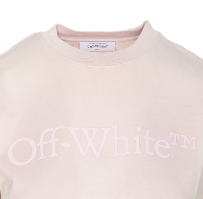 Shop Off-white Laundry Cropped T-shirt In Purple