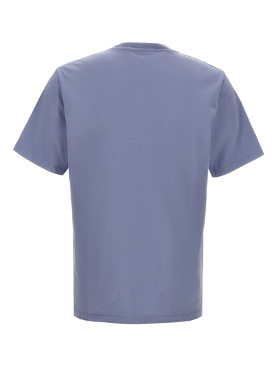 Shop Maison Kitsuné Chillax Fox T-shirt In Light Blue