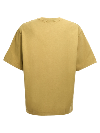 Maison Kitsuné Cotton T-shirt With Patch In Green
