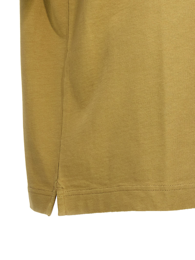 Maison Kitsuné Cotton T-shirt With Patch In Green