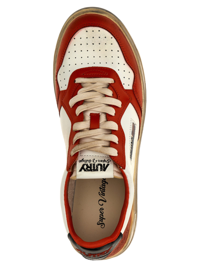 Shop Autry Super Vintage Sneakers In Red
