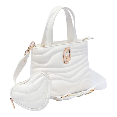 Shop Liu •jo Logo Handbag In White